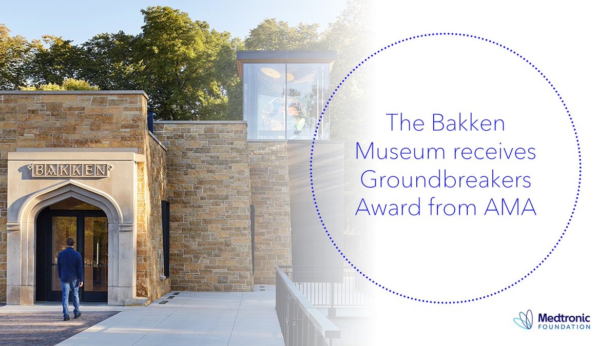 This year’s @MidWestMuseums Ground Breakers Award goes to… @thebakkenmuseum! This award recognizes “broken ground” in the pursuit of a better, more equitable, inclusive, and sustainable future. medtronic.co/46FKq26