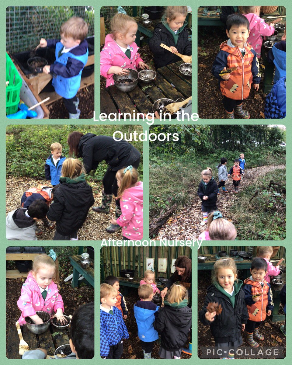 Nursery love being outside and really enjoyed exploring the woods.  We looked for leaves and acorns as part of our learning about autumn. Everyone had lots fun making muddy leaf sandwiches and acorn pies in the mud kitchen too. 🍂🐿<a href="/PenllergaerP/">Penllergaer Primary</a> #ppsnur #ppsout #ppssci #ppshw