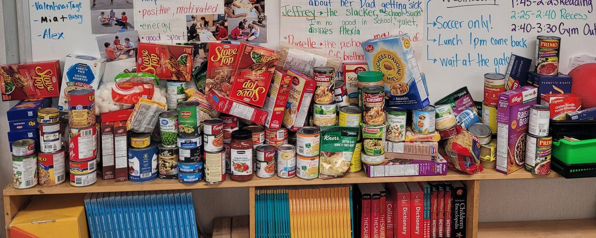 @MrsMThompson (@mrsmthompson2) on Twitter photo Thankful and proud of the generosity our Grade 6 students showed in donating 148 food items to the Thanksgiving Food Drive! <a href="/StBrigidHCDSB/">St. Brigid</a> Thankful and proud of the generosity our Grade 6 students showed in donating 148 food items to the Thanksgiving Food Drive! <a href="/StBrigidHCDSB/">St. Brigid</a>