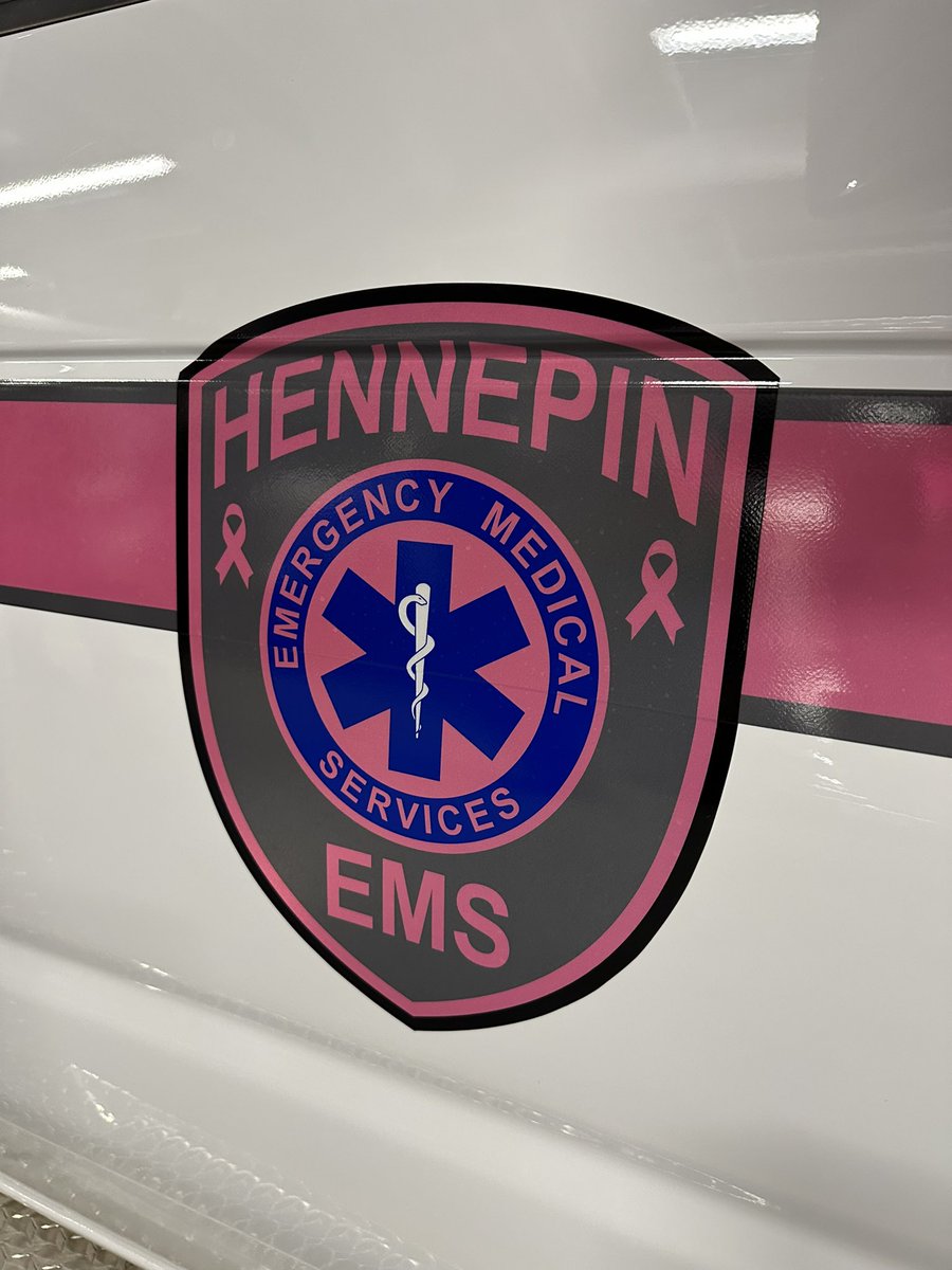 This month is breast cancer awareness month. <a href="/hennepinems/">Hennepin EMS</a> and <a href="/HEMSDocs/">Hennepin EMS Medical Directors</a> are excited to support this ongoing battle. The new pink ambulance takes it first voyage today!