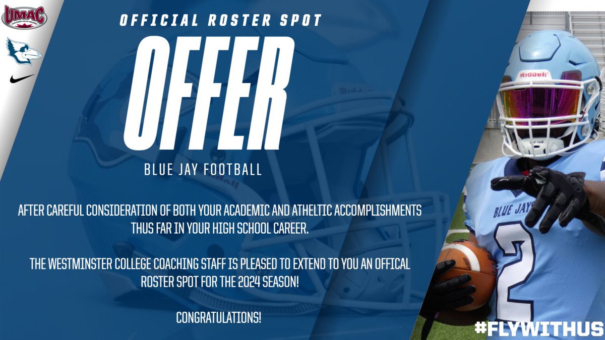 Blessed to receive an offer to play football at <a href="/WESTMOFB/">Westminster College Football</a>! <a href="/OEastAthletics/">Olathe East Athletics</a> <a href="/OEFootballboost/">OE Football Boosters</a> @ekern2 <a href="/CoachCPorter/">Courtney Porter</a>