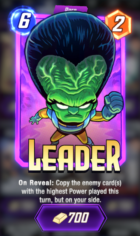 dddrewsky's tweet photo. 🛍️ Daily Offer for Variants! 🛍️
NEW HIPP LEADER! He looks hilarious. I'll probably wait for the one of him in the chair. Sentry and Sabertooth in the shop as well. Going to hard pass this shop! 🤣
What's in your shop?! Make us jealous! 👀
#MarvelSnap #Variants #DailyOffer https://t.co/DreIEGgm7p