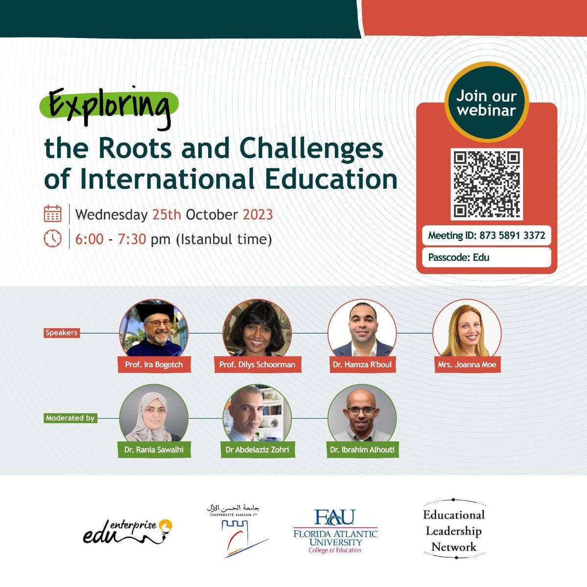 شاركونا هذا اللقاء الخاص للتعرف على مفهوم وجذور التعليم العالمي International Education  والتحديات التي تواجه التربويين العاملين في هذا القطاع 

Join us to know more about international education!
#EduLeadership