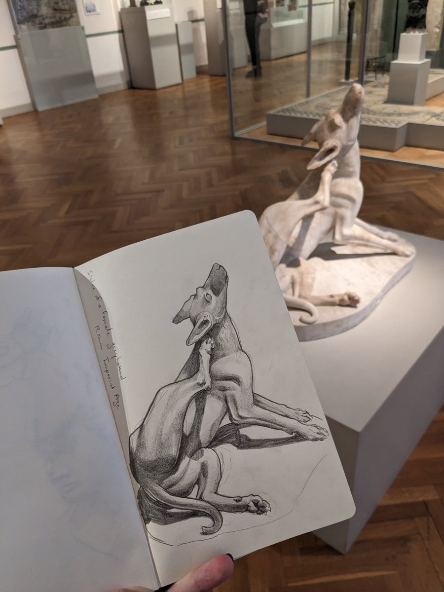 BereniceMGuerin's tweet image. Doggo in the Altes Museum of Berlin, love this good boy, will rework him a bit maybe #altesmuseum #Berlin #dog