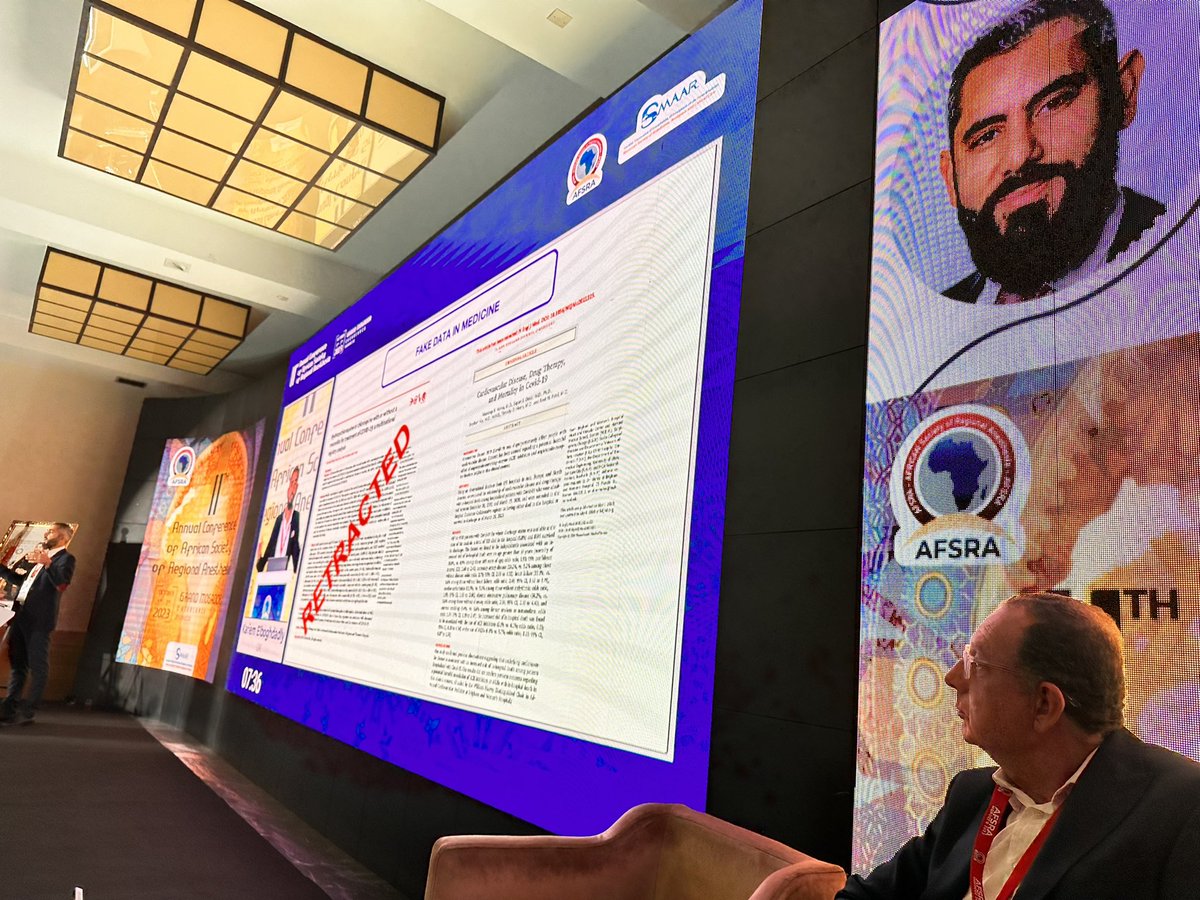 AFSRA10's tweet photo. Fake date in research in #regionalanaesthesia and big data Iβm RAAPM with shocking facts , on of the best sessions in #AFSRA23 with @elboghdadly and @nelkassabany https://t.co/bmK4A8HYJu