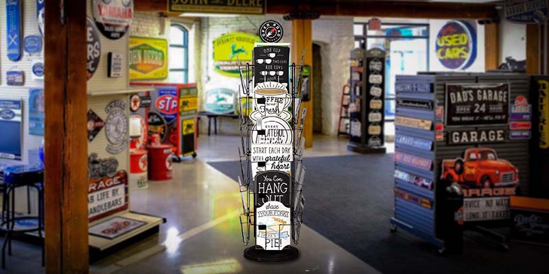 🔄 Spin your way to success! Spinner racks maximize display space, enhance visibility, and promote impulse purchases. Boost your sales and offer a delightful shopping experience with our stylish and functional spinner rack designs. 🛒💫 #SpinnerRacks #RetailMerchandising