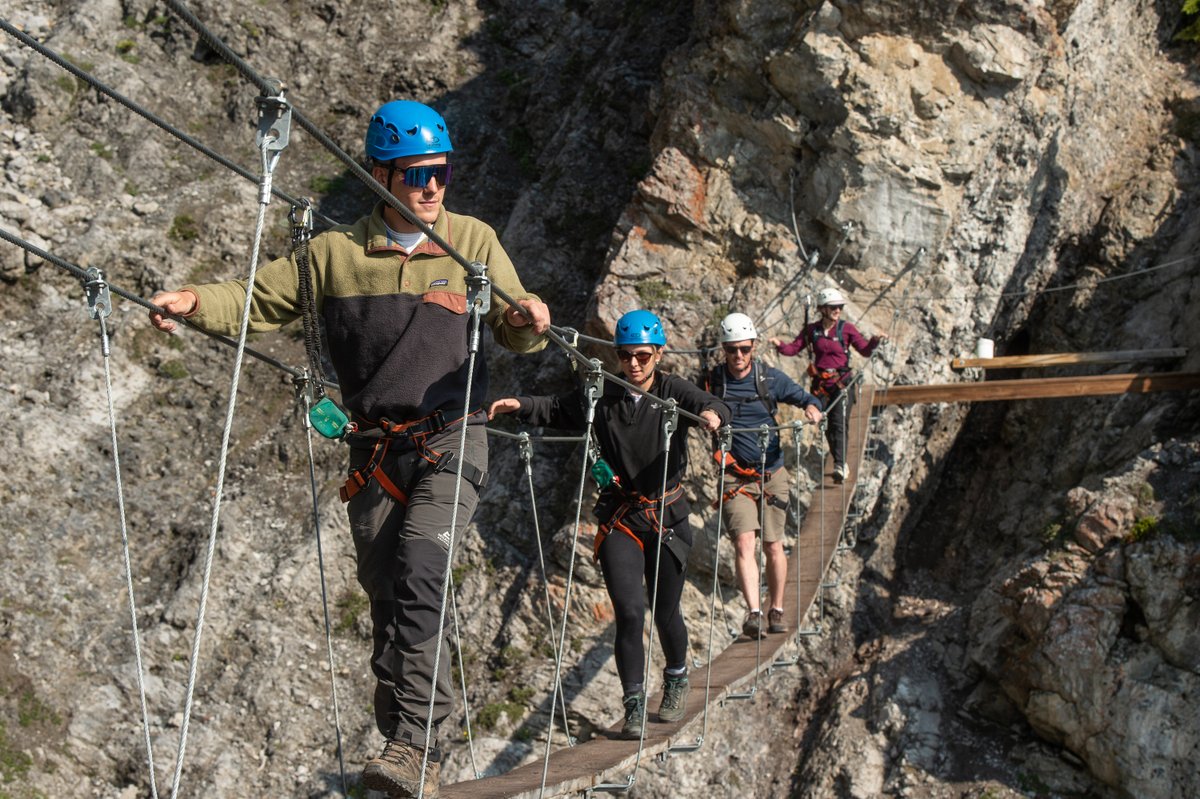 MtNorquay's tweet photo. Happy Thanksgiving weekend! Come on up and enjoy the last few days of our summer Via Ferrata, Sightseeing, and the CliffHouse Bistro! https://t.co/l9JUKxcYl8