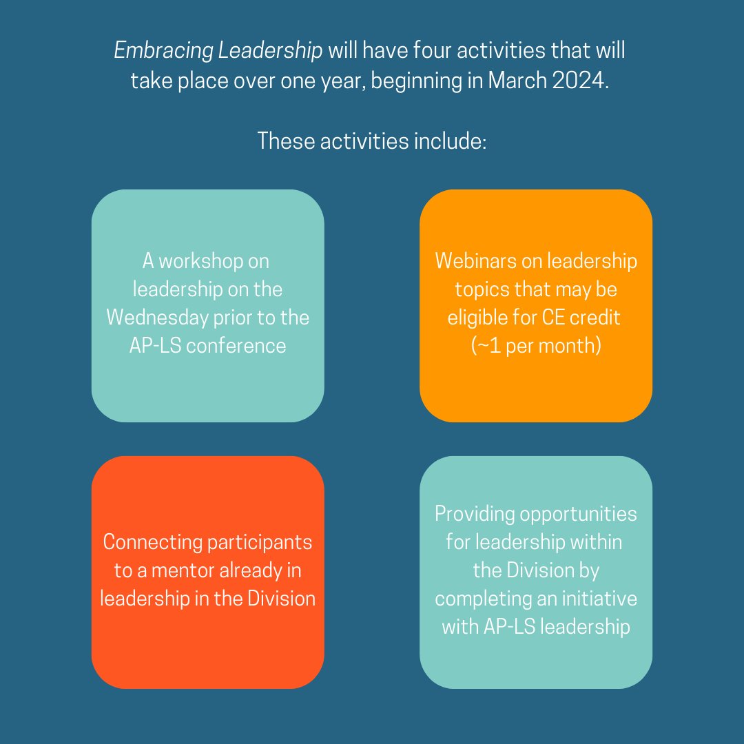 APLS41's tweet photo. The Teaching, Training, and Careers Committee is hosting a leadership development program. Embracing Leadership is designed to provide our members with practical training in leadership and with leadership opportunities. Apply here by November 1- https://t.co/I1GYEFAjsl https://t.co/e5M8hyLpIP