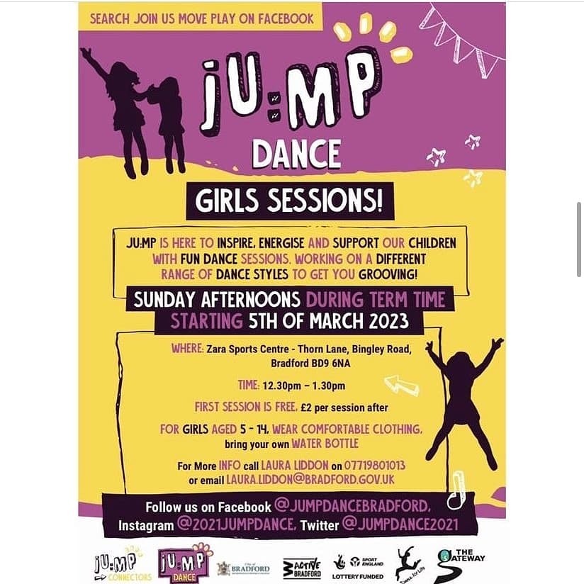 Bradford Active Dance CIC (B.A.D) (@badcic24) on Twitter photo Weekend Sessions 💙💙 join us to dance this weekend!
<a href="/JoinUsMovePlay/">JoinUsMovePlay</a> <a href="/Sport_England/">Sport England</a> <a href="/Active_Bradford/">Active Bradford</a> <a href="/MyLivingWell1/">My Living Well</a> <a href="/DanceforLifeBC/">Dance for Life BMDC</a> <a href="/Play_Bradford/">Play Bradford</a> <a href="/TheGateway19/">The Gateway</a> @windhillccentre <a href="/JUMPGirlington/">JU:MP Girlington</a> <a href="/MadeInManingham/">Made In Manningham</a> <a href="/JuConnectors/">JU:MP Manningham</a> <a href="/BMDCSportsDev/">Bradford Council Community Sports Development Unit</a> @swaincaz <a href="/SoniaFayyaz/">@SoniaFayyaz 💙</a> @Kammysiddique Weekend Sessions 💙💙 join us to dance this weekend!
<a href="/JoinUsMovePlay/">JoinUsMovePlay</a> <a href="/Sport_England/">Sport England</a> <a href="/Active_Bradford/">Active Bradford</a> <a href="/MyLivingWell1/">My Living Well</a> <a href="/DanceforLifeBC/">Dance for Life BMDC</a> <a href="/Play_Bradford/">Play Bradford</a> <a href="/TheGateway19/">The Gateway</a> @windhillccentre <a href="/JUMPGirlington/">JU:MP Girlington</a> <a href="/MadeInManingham/">Made In Manningham</a> <a href="/JuConnectors/">JU:MP Manningham</a> <a href="/BMDCSportsDev/">Bradford Council Community Sports Development Unit</a> @swaincaz <a href="/SoniaFayyaz/">@SoniaFayyaz 💙</a> @Kammysiddique