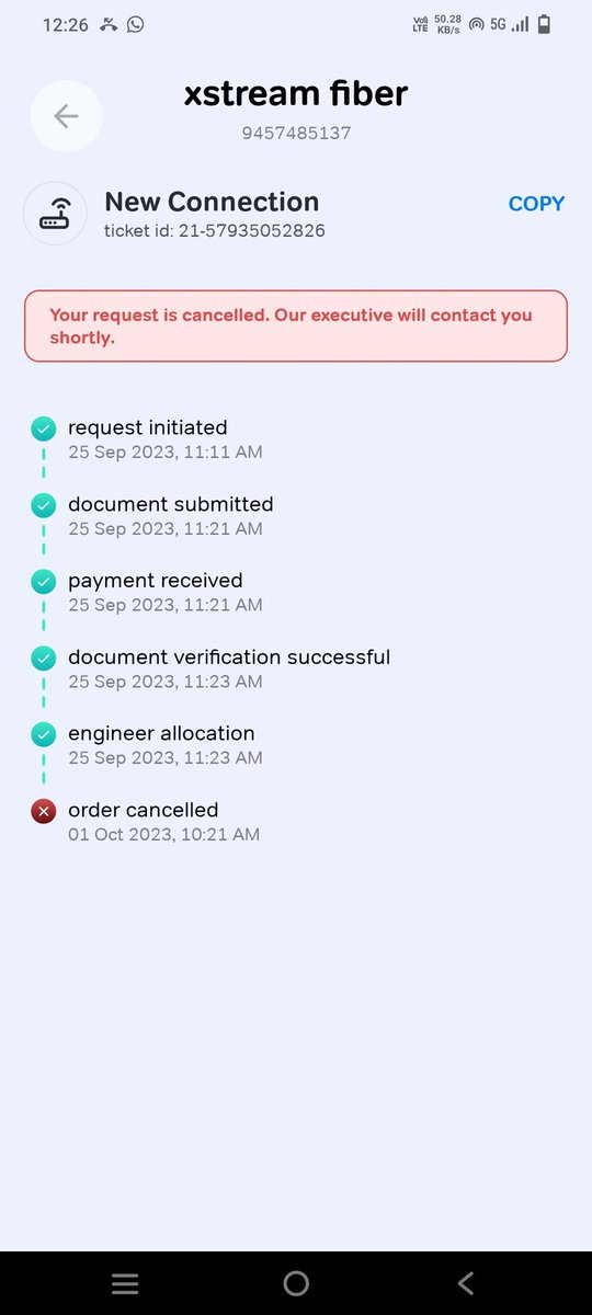 bkkapoor's tweet photo. @airtelindia why amount is not refunded if connection is not provided? https://t.co/9iEhLcKrSc