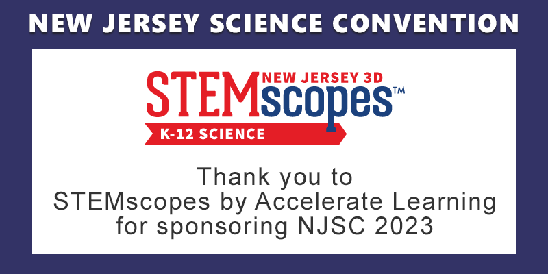NJ Science Conv (@njscnews) on Twitter photo Thank you to our sponsor <a href="/STEMscopes/">STEMscopes</a> for supporting #NJSC2023. Oct 10-17. Register at njscienceconvention.org Thank you to our sponsor <a href="/STEMscopes/">STEMscopes</a> for supporting #NJSC2023. Oct 10-17. Register at njscienceconvention.org