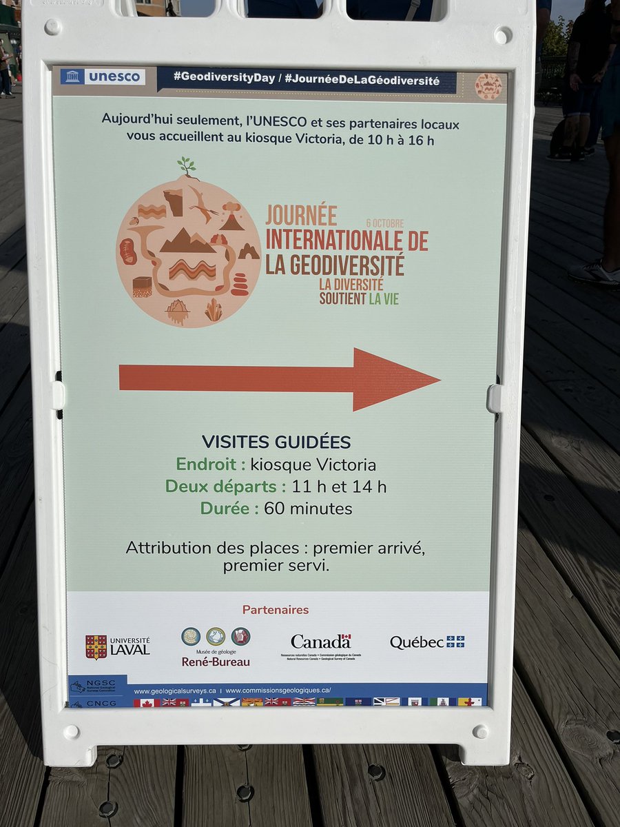 AASappin's tweet photo. #GeodiversityDay at Québec City. 3 geological provinces to discover  @GSC_CGC @mrnfqc @universitelaval @GenevievMarquis @nathchaperon @ParksCanada https://t.co/Ou43oiIYWy