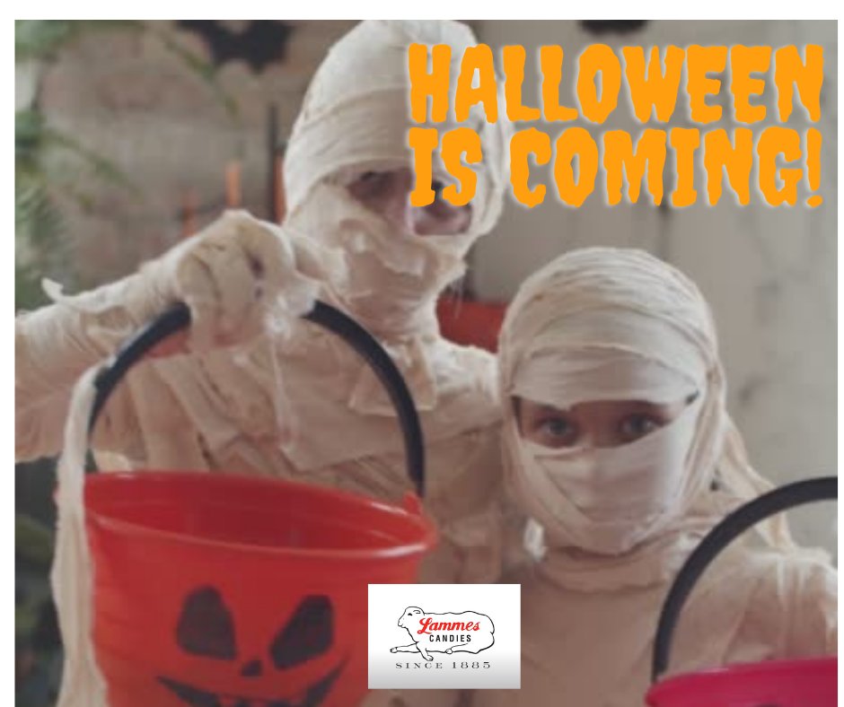 Don't forget your Ghouls and Goblins this Year!  🎃 👻

Stock up on Lammes Candies to make it an extra Spooky Halloween!  👻 🎃