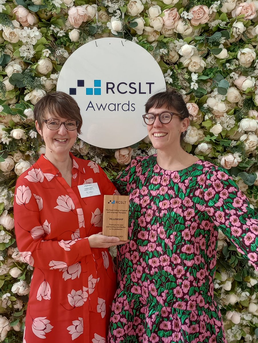 BCAphasia's tweet image. Had a blast today at #RCSLTAwards in Canary Wharf - so honoured to have been awarded a fellowship for the #BetterConversationsLab work and for supporting clinical academic #SLT research. Very grateful to the wonderful @volkmer_anna for nominating me 🥰 @UCLBrainScience