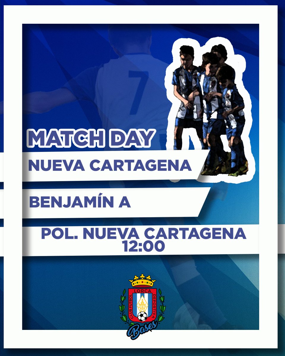 CanteraLorcaDep's tweet photo. HOY SE JUEGA //
LIGA //

⚽ @NCartagenaFC - #BenjamínA
⏰ 12:00
🏟 Polideportivo Nueva Cartagena

#PersigueTuSueño
⚪🔵⚪🔵 https://t.co/DAcLomdYff