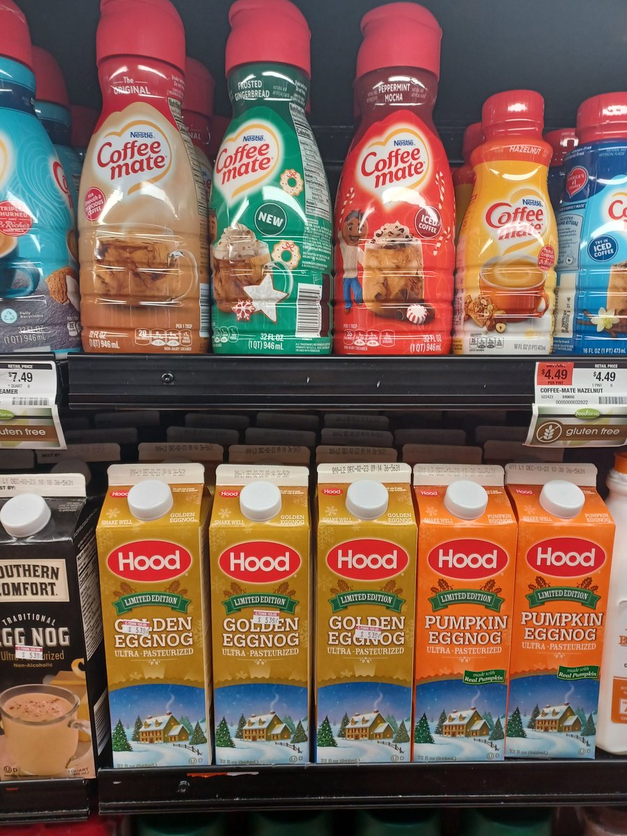 To my friends brought to anger by X-mas songs &amp; and holiday commercials before Thanksgiving has passed,  it's October 6th and I just bought my first carton of eggnog and seasonal creamer. Fom the bottom of my heart,  and forgive the profanity: Up your nose with a rubber hose.