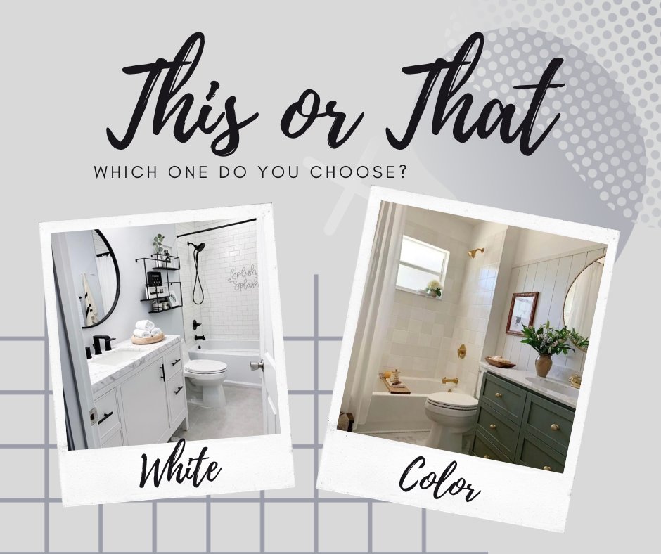 White cabinets or a pop of color? What's your style?

#ThisorThat #WhiteCabinets #ColorCabinets #InteriorDesign