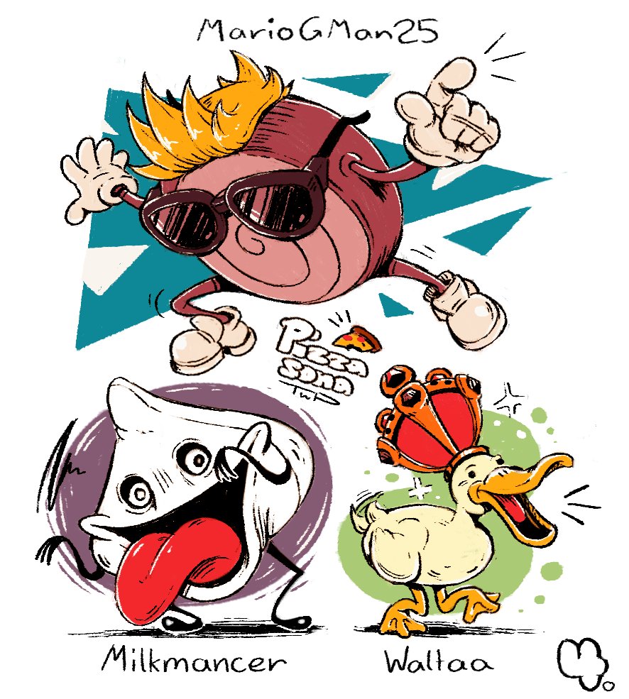 pencilmeetspap2's tweet image. I sadly don't have a pizzasona (yet)
So I drew a few sonas from the game instead.
Day 4: Pizzasona
#pizzatower #Pizzatober2023 #PizzaTowertober