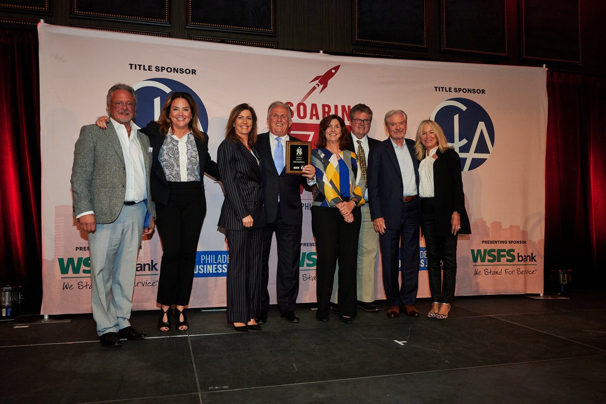 AuxCapPartners's tweet photo. Last week's Soaring 76 event, where we were named the third-fastest growing company in the Greater Philadelphia Region by the Philadelphia Business Journal, was truly a special night. Thought we would share some pix. https://t.co/WIovgUJncT