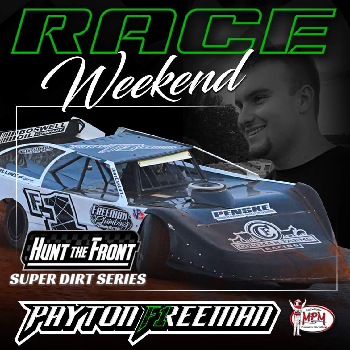 PaytonFreemanF1's tweet photo. 💪🏻 RACE WEEKEND starts tonight for Payton and team!  He will be at @Swainsbororace tonight and tomorrow with the @HuntTheFrontSDS 

📅   Friday- October 6th
💰 $ 5,000 to win
📅 Saturday - October 7th
💰 $23,000 to win https://t.co/fCsoJ6nxEY