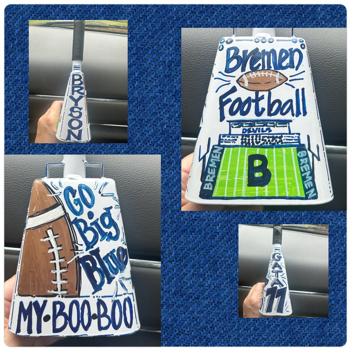 PYJenkins8's tweet photo. Y’all…..Check out this awesome bday gift from Emma and Amy 💙💙 I lOVE it 🔔
…and yes it is LOUD!!!
#cowbell #myBooBoo #GATA https://t.co/PONMpxFN1w