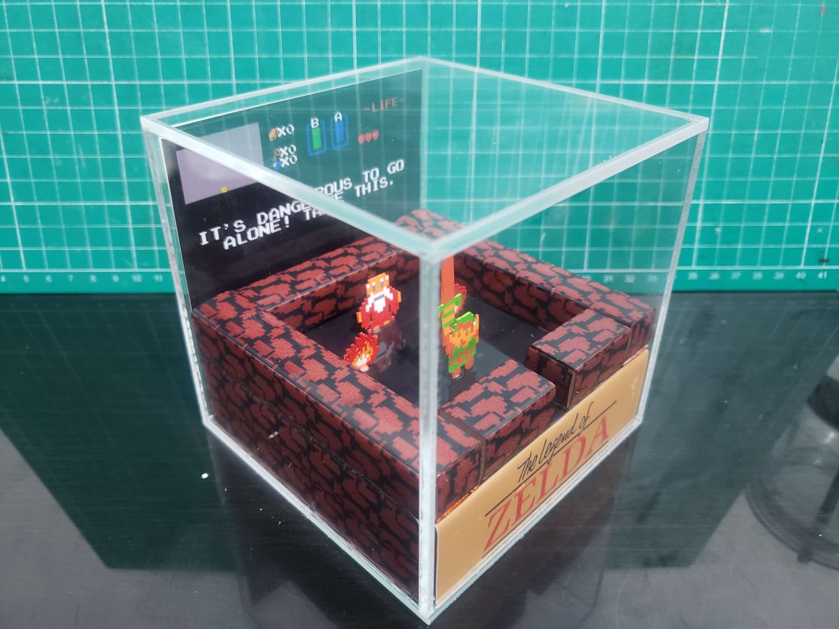 theractos's tweet photo. Starting to work with Cube Diorama, this time with our best boy link in his journey.

#Zelda #LegendOfZelda #Link #Nintendo #Diorama #Crafting https://t.co/ILwMMSBFZg
