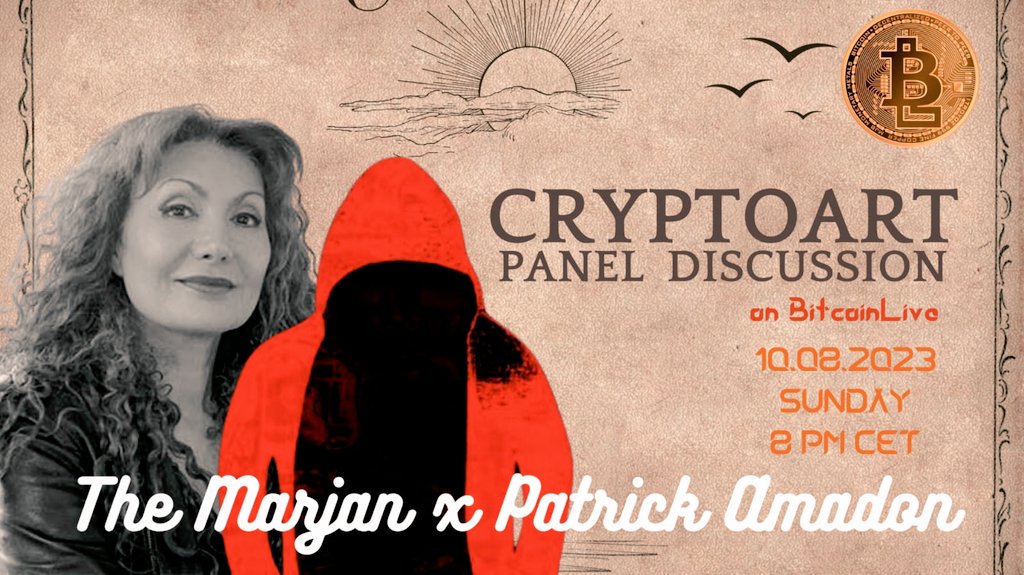 BitcoinliveDB's tweet photo. Sunday on #BitcoinliveDB
☆Time
20:00 / 8PM (CET)
Bitcoinlive proudly presents the 2nd episode of our #Cryptoart Panel Discussions!
☆Panellists
@TheMarjan
@patrickamadon
☆Twitter
@BitcoinliveDB
☆Youtube
https://t.co/5pHIXqHsqt
🚀 Sponsored by @RoundlyX https://t.co/uvMh4Ir9nX