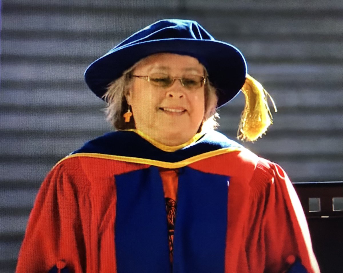 Heartfelt congratulations to Phyllis Webstad, Orange Shirt Day founder, for receiving an honorary degree today from my first alma mater, #SFU. 🧡