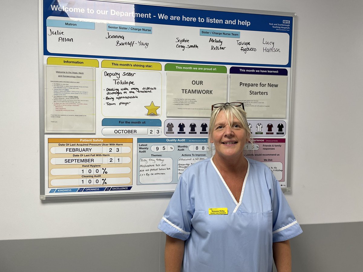 Great back to the floor morning with the lovely @AliPollard9 fantastic team work observed on Ward 26 and Ward 37! Great quality boards and feedback on what the teams were proud of ❤️ @YorkGillyGilly @MYDeputyCNurses @TaraFilby @Freya1869Oliver @RHowells83