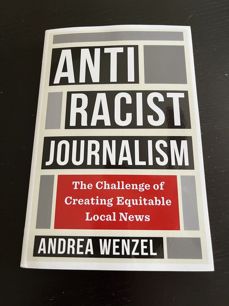 New book alert 📚just got my author copies! Thanks @ColumbiaUP! bit.ly/AntiracistJour… I’ll share more when it's officially out 11/14. In short it explores how we go beyond performative efforts to build meaningful accountability infrastructure for equitable journalism. 🧵1/