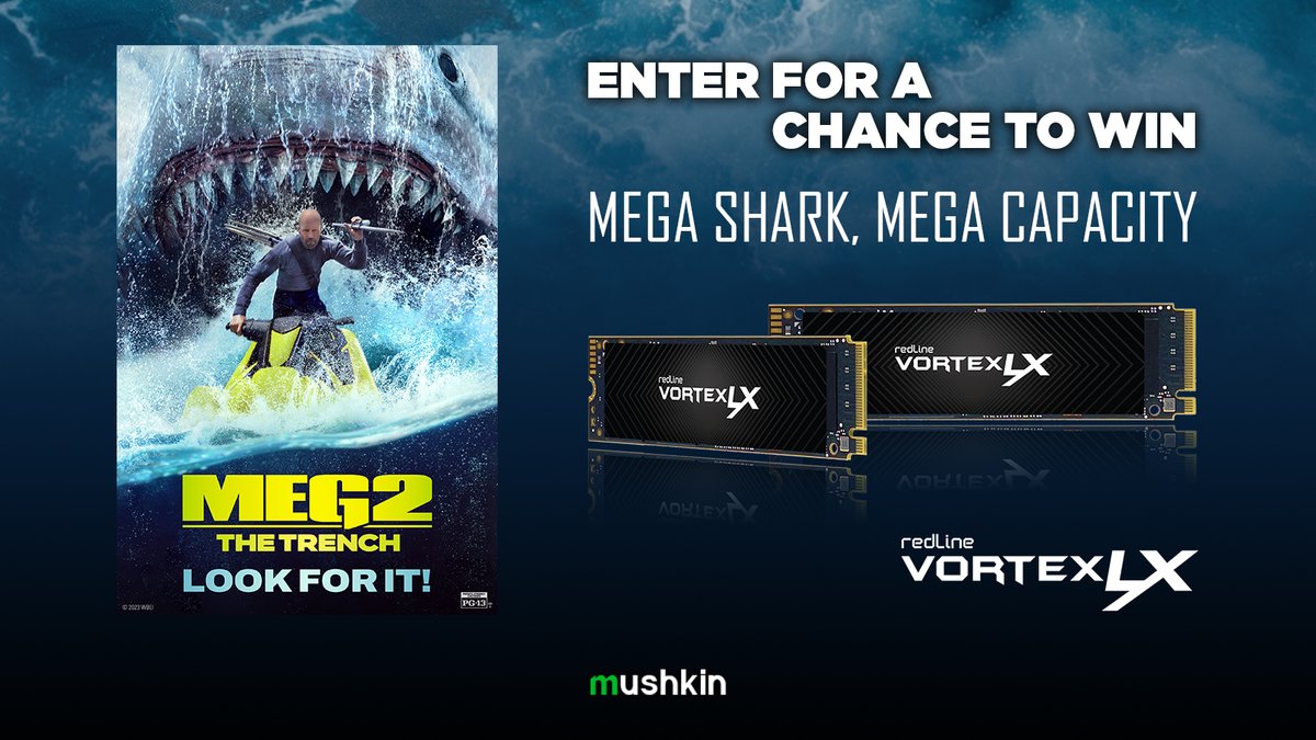 MEGA SHARK. MEGA CAPACITY. Make sure you don’t miss the Mushkin and #MEG2 #sweepstakes. Enter now for a chance to win amazing prizes, including a gaming PC and much more. #Meg2 #PoweredbyMushkin ENTER NOW: bit.ly/MushkinMEG2 Official rules: bit.ly/MushkinMEG2-ru…