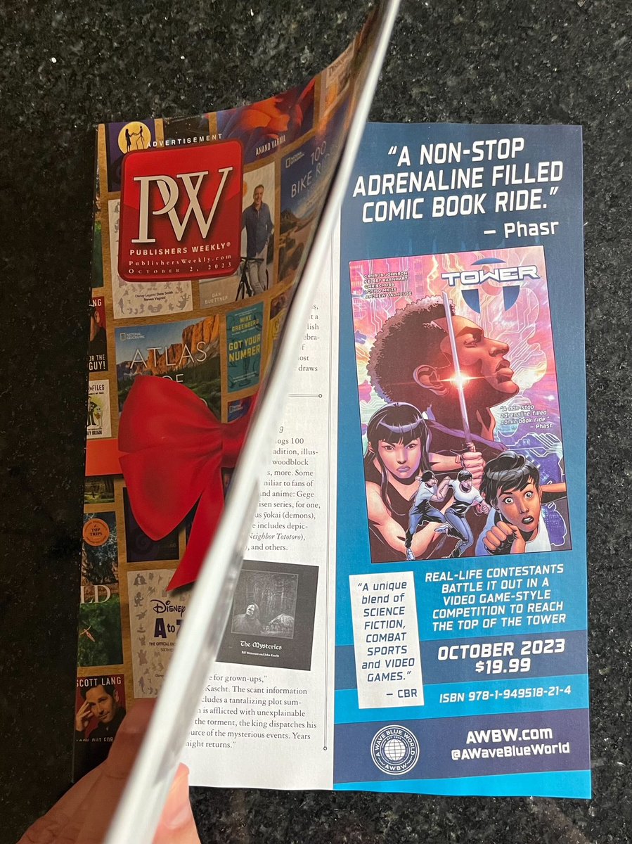 TOWER ad in the latest issue of @PublishersWkly 🤩