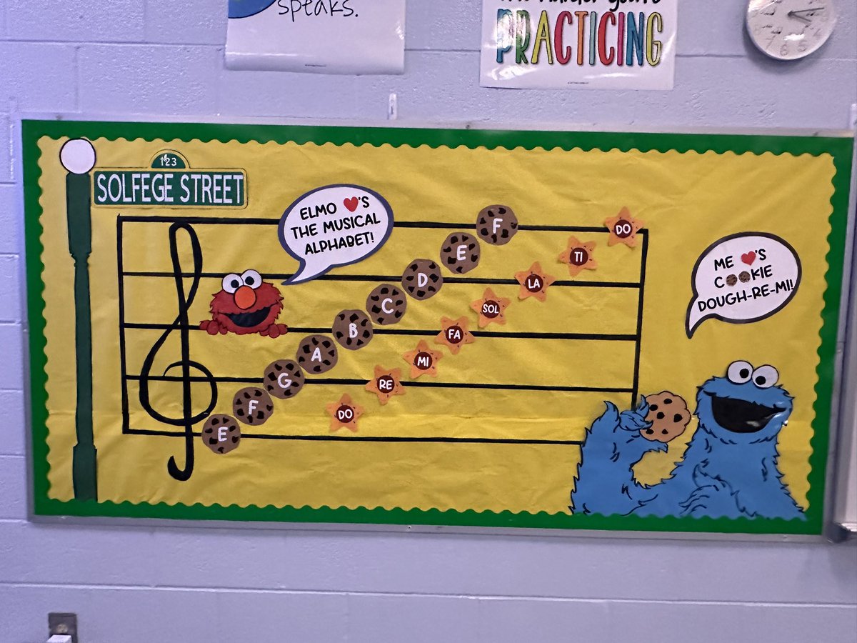 Finally finished my next bulletin board for our melody and harmony unit! Super happy that I learned how to use a Cricut , and I love the way it turned out ❤️🎶 #lwesgators #fcsmusic