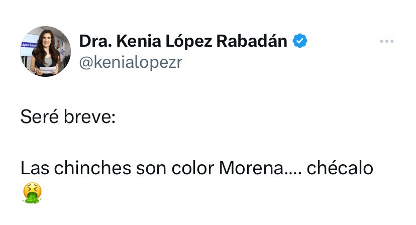 Senadora <a href="/kenialopezr/">Dra. Kenia López Rabadán</a>, su comentario es por demás desafortunado.
 
El clasismo y el racismo fomentan el odio entre los mexicanos. En #Morena no sólo hay 2 millones de afiliados, sino que aglutina a millones de simpatizantes a los cuales ofende veladamente.
#ConElPuebloNoTeMetas