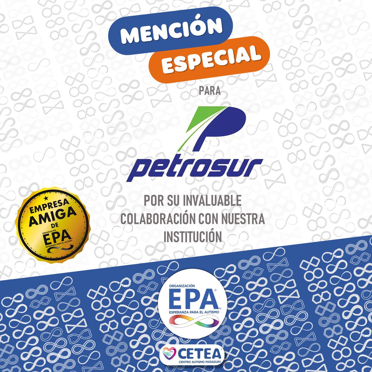 Expresamos nuestro sincero agradecimiento a PETROSUR S.A. por su invaluable ayuda y permanente predisposición durante estos 14 años con EPA Paraguay.