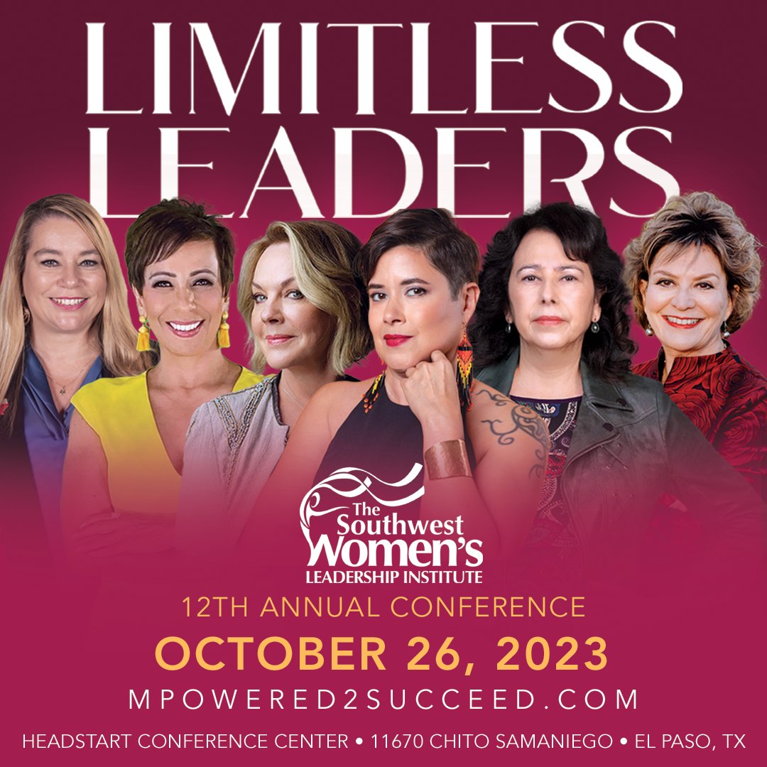 Looking forward to presenting at Southwest Women's Leadership Institute conference on 26 Oct. Register here: Mpowered2succeed.com
Check out all the outstanding speakers!
#womenleaders #latinaleaders <a href="/ladyvets/">Women Veterans Alliance</a> <a href="/JavelinaNation/">Texas A&M-Kingsville 🐗💙💛</a> <a href="/javelinaalumni/">Javelina Alumni</a> <a href="/ec_blueearbooks/">Ethan Casey</a> <a href="/UTSAVeterans/">UTSA Vet & Military</a>