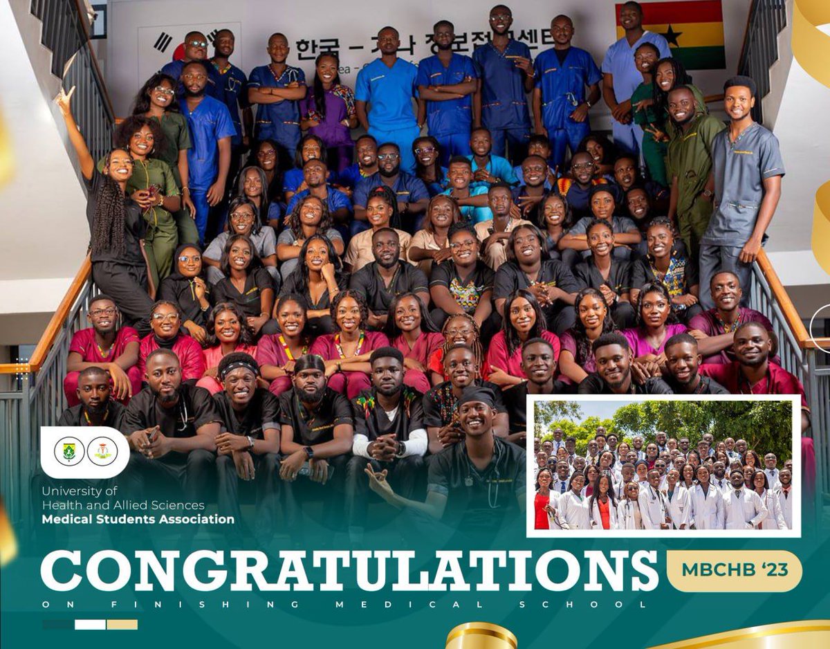 msa_uhas's tweet photo. Let's appreciate this remarkable journey and share in their immense joy!🥳❤️

Congratulations UHAS MBChB '23🎉🤩🩺 https://t.co/OgNjnEN4VB