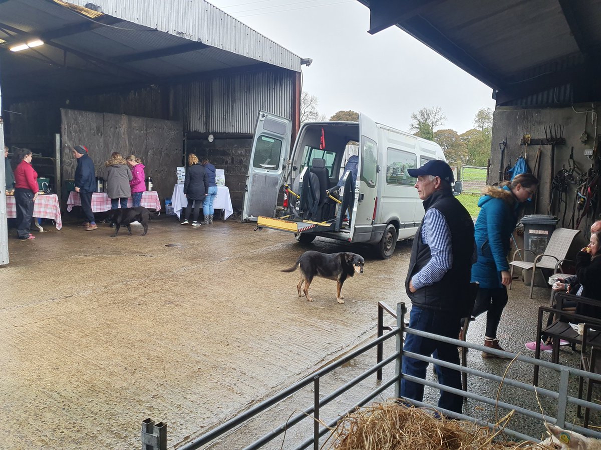 Huge crowds in #Sligo for #socialfarming open day on Doherty's Quarryfield Farm as part of #SocialFarmingAwarenessWeek hearing about the natural supports available in the community for many different people on social farms. New Opportunities Enhancing Lives #Farming