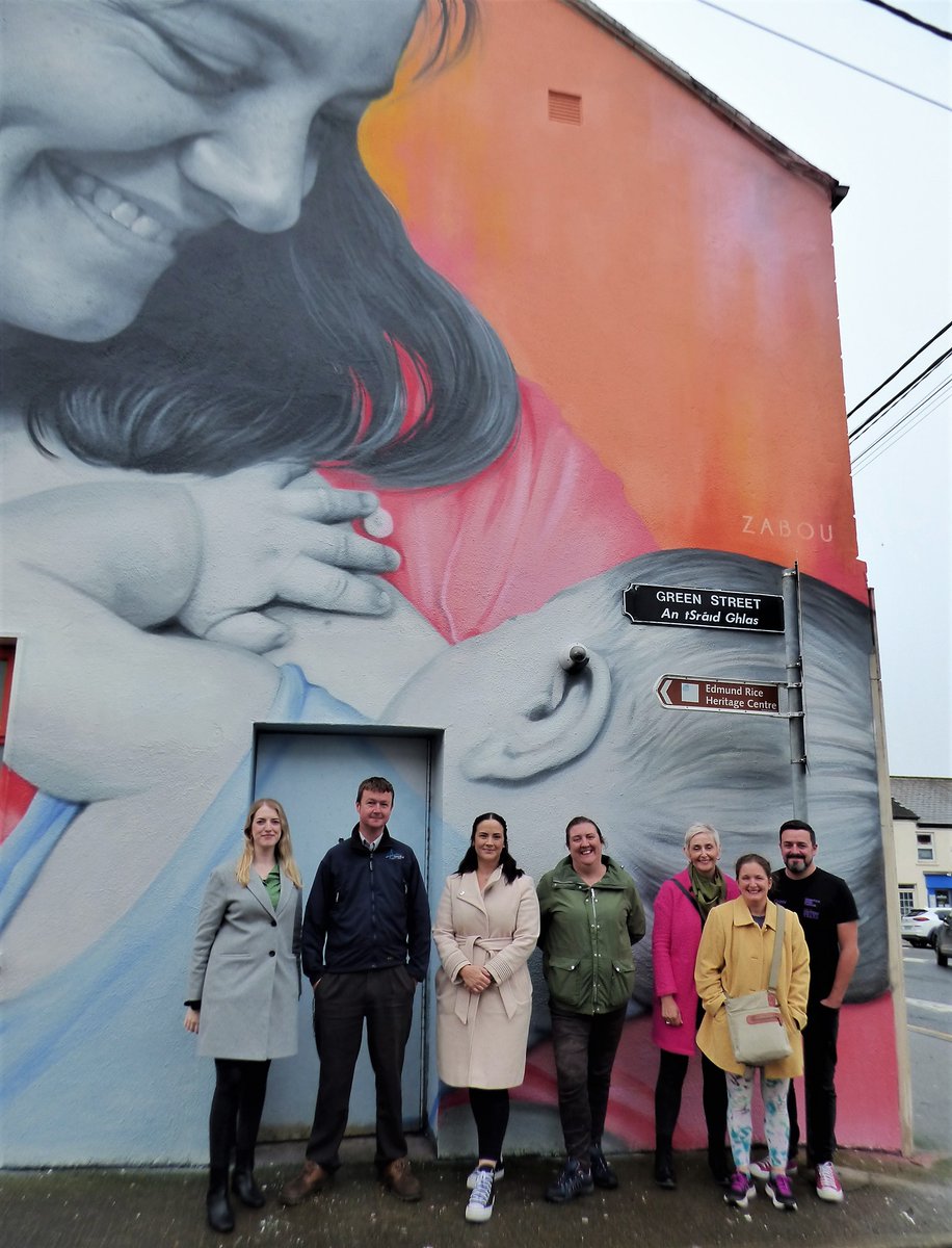 "Annabelle &amp; Billy" mural for #NationalBreastfeedingWeek by <a href="/zabouartist/">ZABOU</a> for @wallsprojectirl with support from <a href="/WaterfordCounci/">Waterford City & County Council</a> <a href="/HSELive/">HSE Ireland</a> <a href="/SouthEastCH/">HSE/SECH (now part of HSE Dublin and South East)</a> <a href="/UHW_Waterford/">Univ Hosp Waterford</a> + <a href="/mulliganchemist/">Mulligans Pharmacy</a> and others unveiled this afternoon in Ballybricken, Waterford.

see www2.hse.ie/babies-childre…