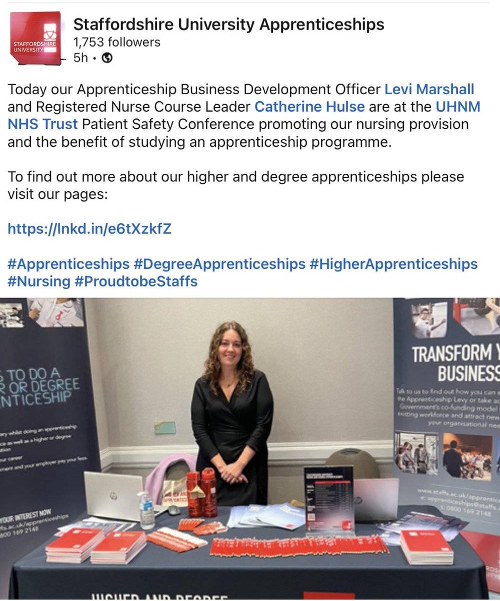 Great Support from Catherine and Levi today …. Thank you! @StaffsUni #apprenticeships #degreeapprenticeships #staffdevelopment