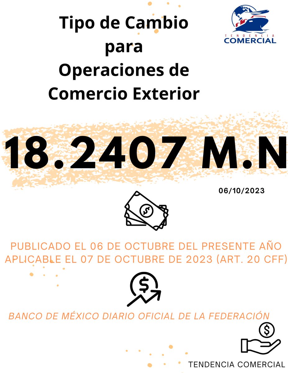 #TipodeCambio #Dolar #BancodeMéxico #Octubre #TendenciaComercial