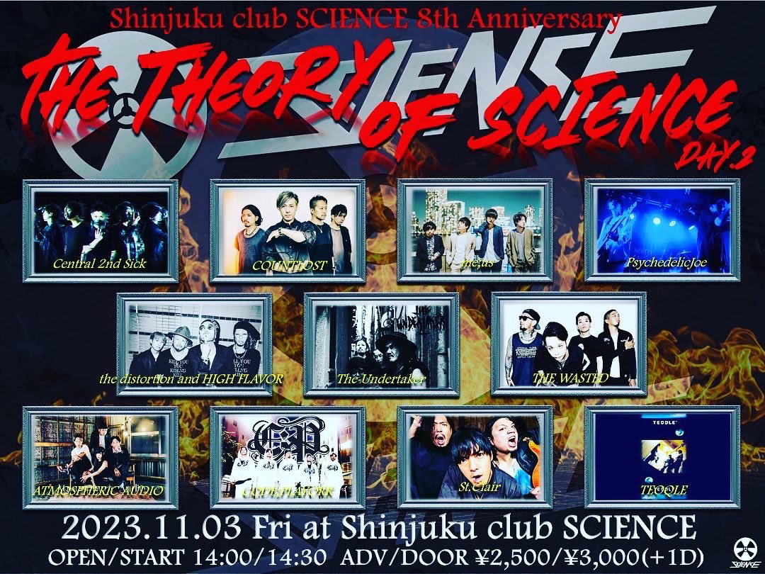 DADA22140309's tweet photo. 来月、11月3日(祝)
新宿Club ScienceにてLiveです!
祝日で休みという事もあり、呑みに来るのもありだと思います笑
#codeplayork
#shinjukclubscience
#central2ndsick
#countlost
#thedistortionandhighflavor
#atmosphericaudio
#meus
#theundertaker
#Stclair
#thewasted
#Psychedelicjoe
#teoqle https://t.co/q7rk4vEsQb