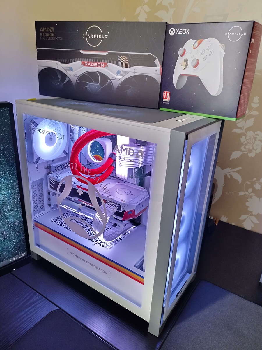 micsim35's tweet image. Many thanks to the guys at @PCSpecialist @StarfieldGame @BethesdaStudios @AMD_UK  for this bonkers #freepc I won in the recent Twitter competition to come up with a ship name