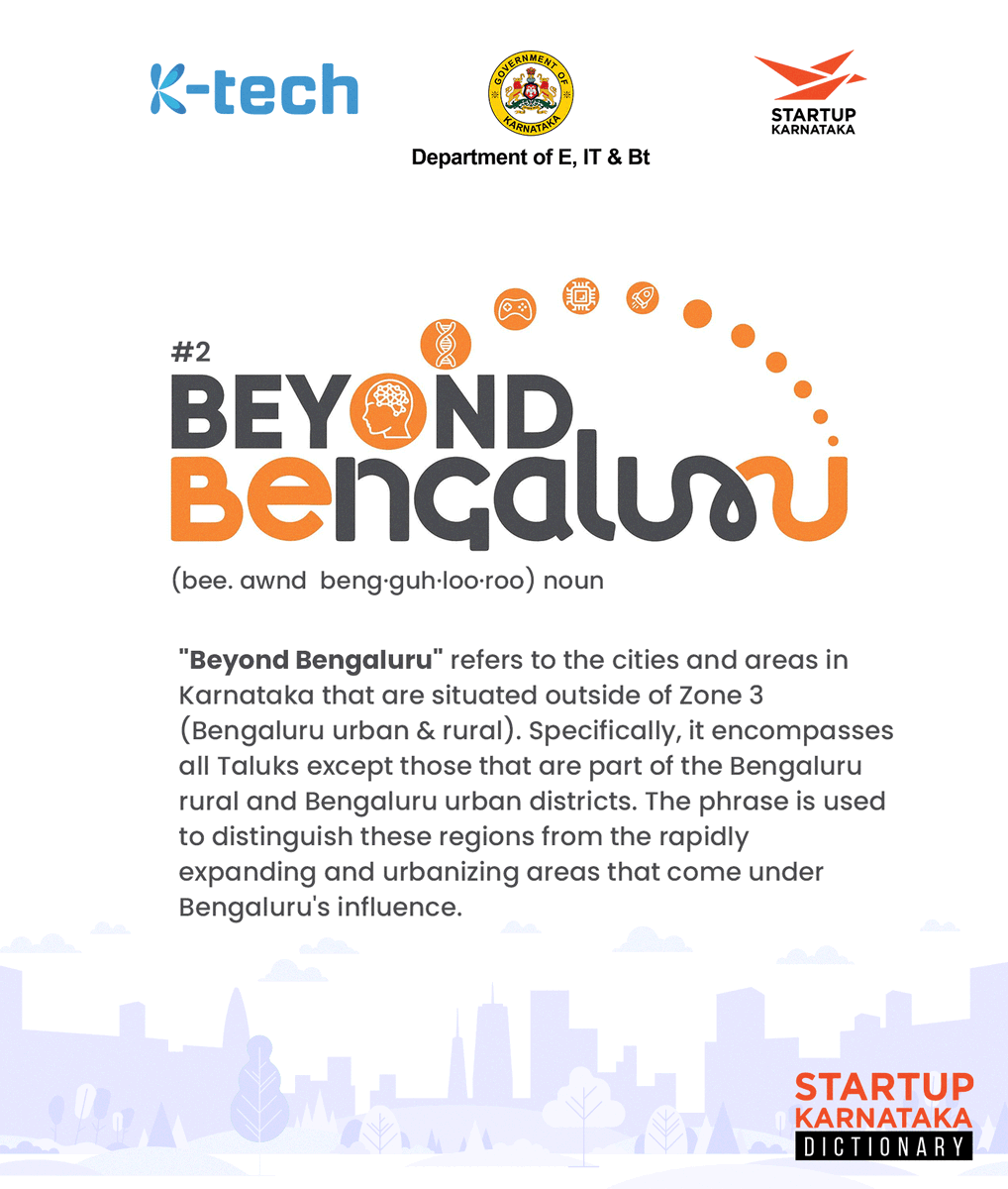 #BeyondBengaluru: Not just a phrase, but a testament to Karnataka's flourishing cities like Mysuru, Mangaluru & Hubballi-Dharwad. Dive into its meaning with Government of Karnataka's vision. #KarnatakaGrowth #Forwardtogether