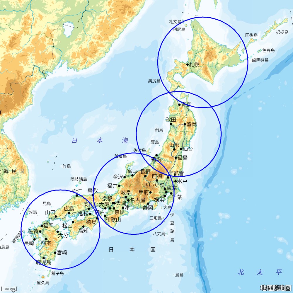 北海道へ旅行に行く前に確認してほしい地図を作りました。
