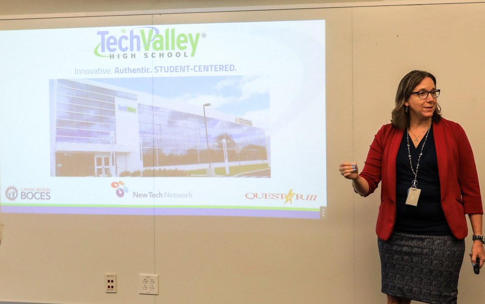 TechValleyHigh's tweet photo. Thrilled to welcome members of the @AASAHQ IDEAL cohort to learn about TVHS practices and principles https://t.co/LxFFRaC8Zp