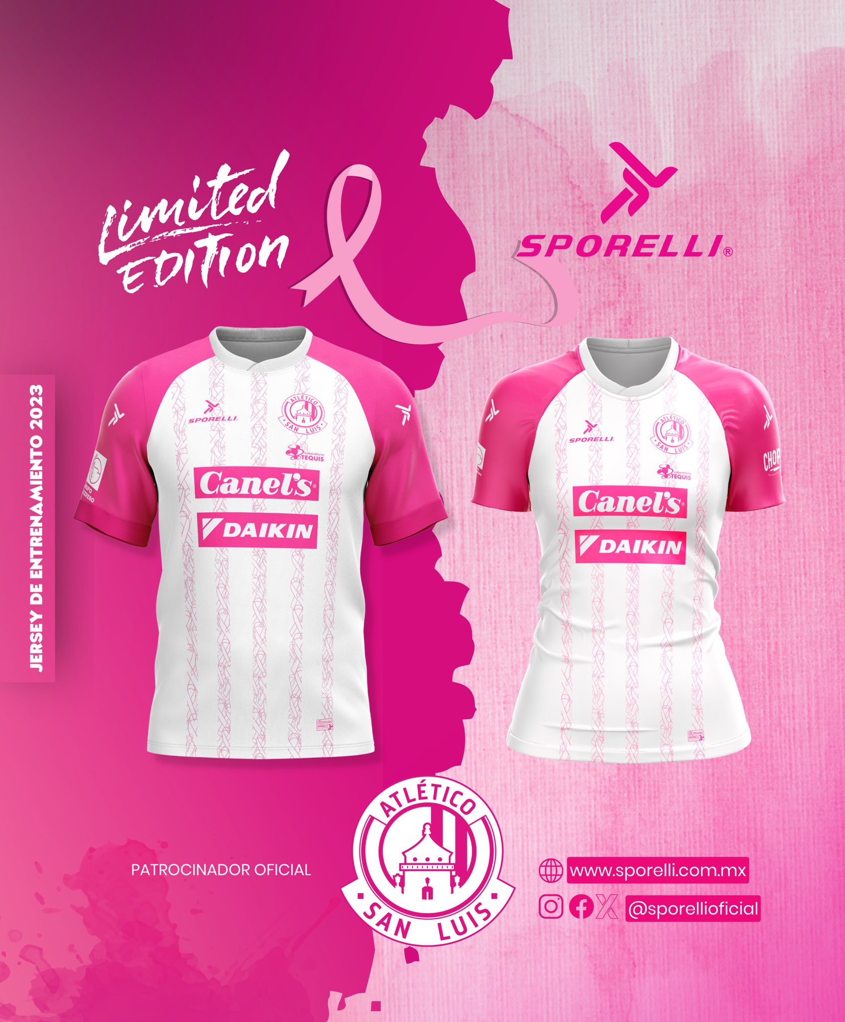 Bravos de Juarez jersey women gold Sporelli 2023 short sleeves