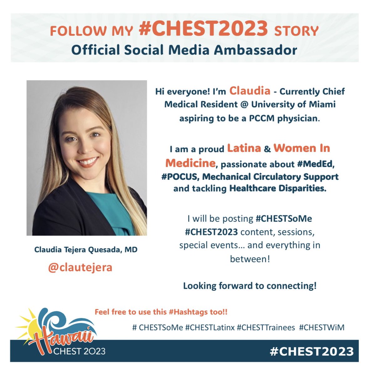 Are you excited about #CHEST2023?! We are too!

#CHESTSoMe #CHESTLatinx #CHESTTrainees #CHESTWIM <a href="/accpchest/">CHEST</a>