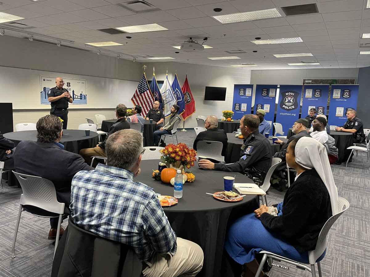 Enjoyed a wonderful breakfast and fellowship this morning with our #Novi faith based leaders. Excellent way to kick off #FaithAndBlue weekend. #BuildingPublicTrust. <a href="/cityofnovi/">City of Novi</a> <a href="/novipolice/">Novi Police Department</a> #FaithAndBlue2023