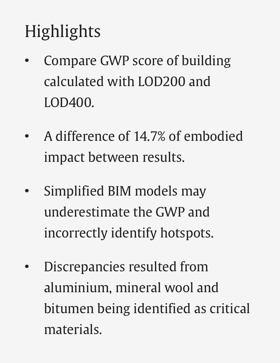 New paper out

Influence of BIM's level of detail on the environmental impact of buildings: Danish context

Read it here sciencedirect.com/science/articl…

<a href="/aalborg_uni/">Aalborg Universitet</a>